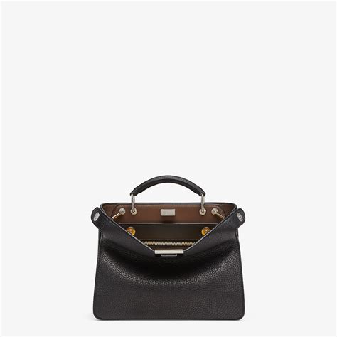 black fendi peekaboo mini|Fendi peekaboo iseeu mini.